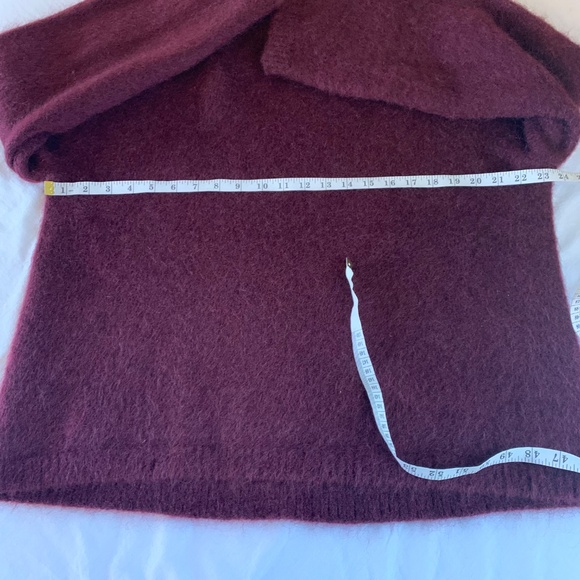 & Other Stories Mohair Wool Sweater Burgundy Size Medium NWT - Picture 11 of 12
